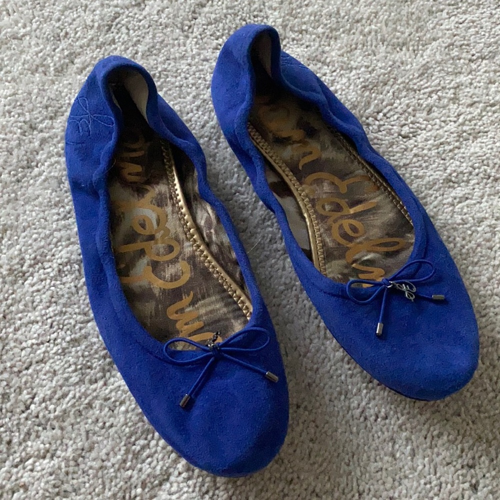 Sam Edelman 8.5 cobalt blue flats